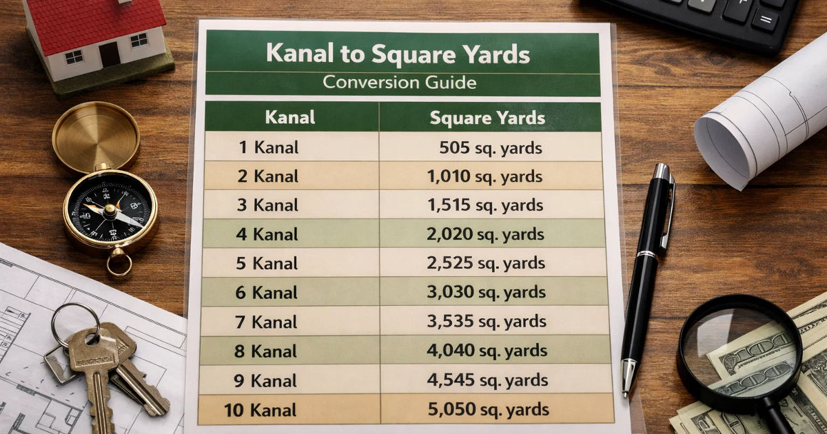 Kanal to Square Yards