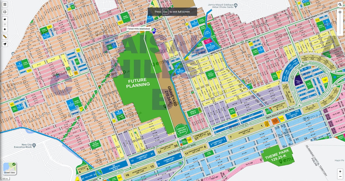 Faisal Hills Map