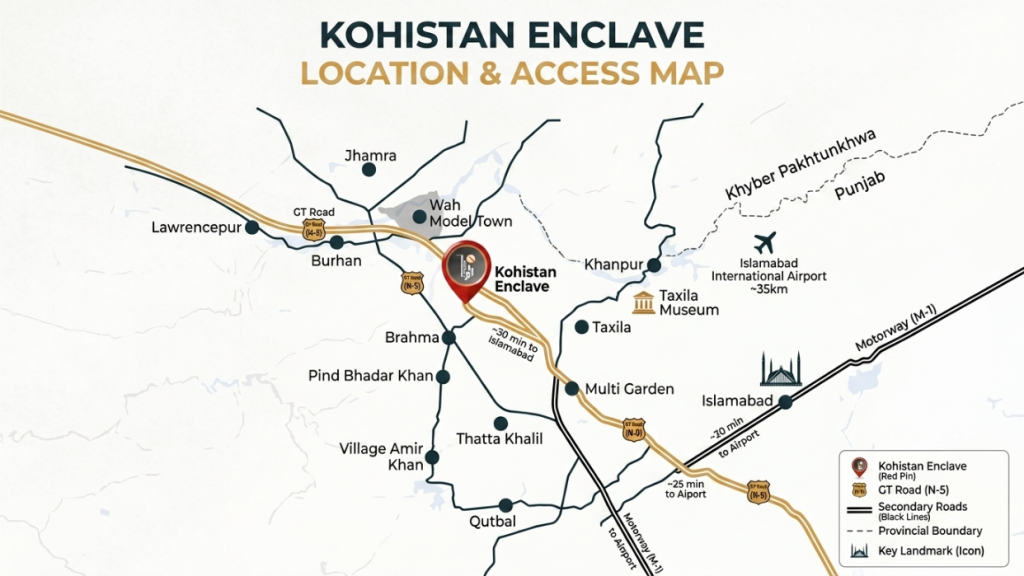 Kohistan Enclave Map