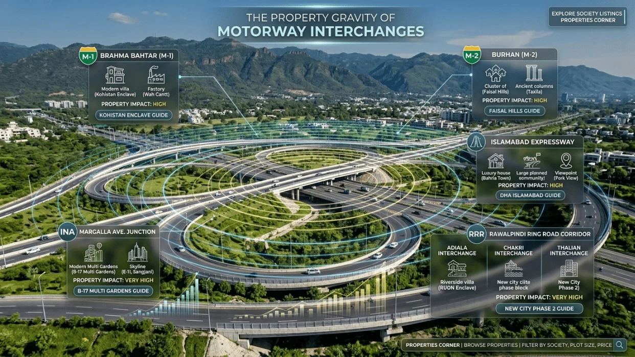 Major Roads & Interchanges